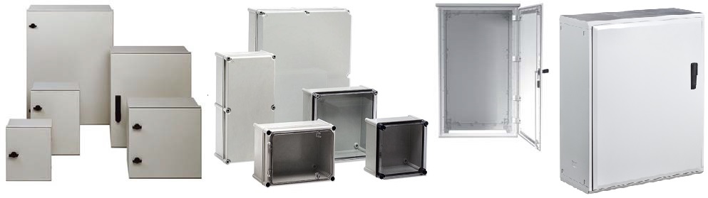 Plastic industrial housing made of ABS or polycarbonate